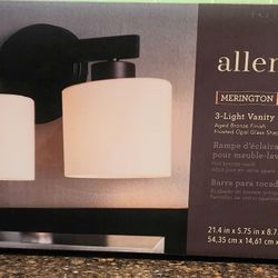 Allen + Roth Merington 3 Light Vanity Bar 