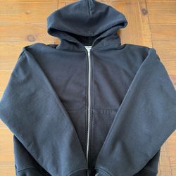 LUCID BLANKS BLACK ZIP UP HOODIE M