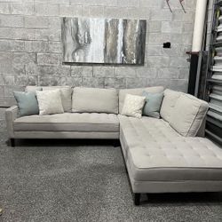 Beige Comfortable  Sectional (Delivery)