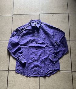 Kenneth Cole Reaction Slim Fit Purple Dress Shirt Size L