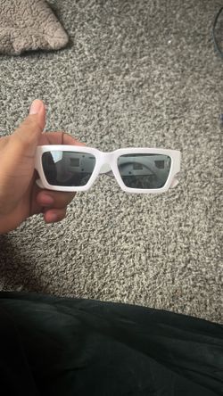 white versace sun glasses