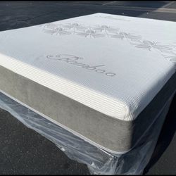 Bamboo Top Full Size Mattress With Boxspring 