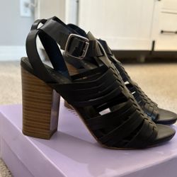 Madden Girl Reine Heeled Sandals – Black – Size 6