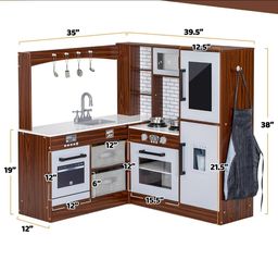 Corner  Wooden  Kitchen
