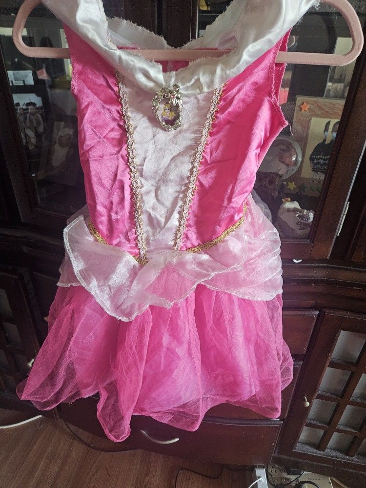 Princess Pink  dress For Little Girl 