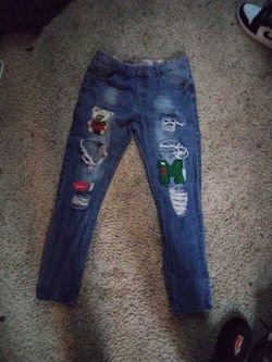 Size 34 designer jeans baggy