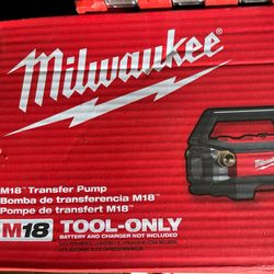 New M18 18-Volt 1/4 HP Lithium-Ion Cordless Transfer Pump (Tool Only)
