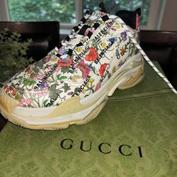 Gucci X Balenciaga Triple S “The Hacker Project- Floral”