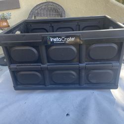Insta Cart Foldable Crate $8 Size In 2nd Photo