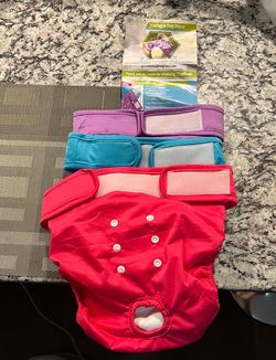 3pk XL dog reusable diapers (NEW)