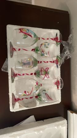 Hand-painted glassware