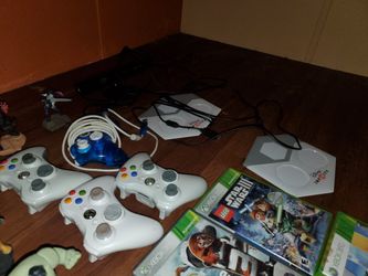 X-box 360 With 3 Cordless And 1 Corded Remotes Comes With...