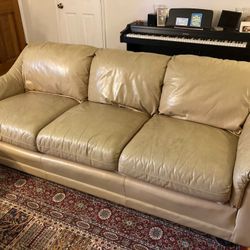 Leather 3 person Couch 