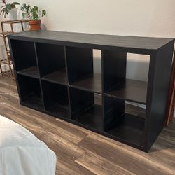     IKEA Modern Black Bookshelf / Storage Unit