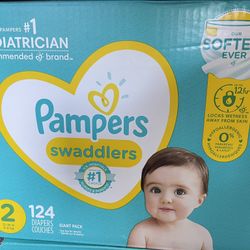 Pampers Diapers Size 2 Brand New Never Opened