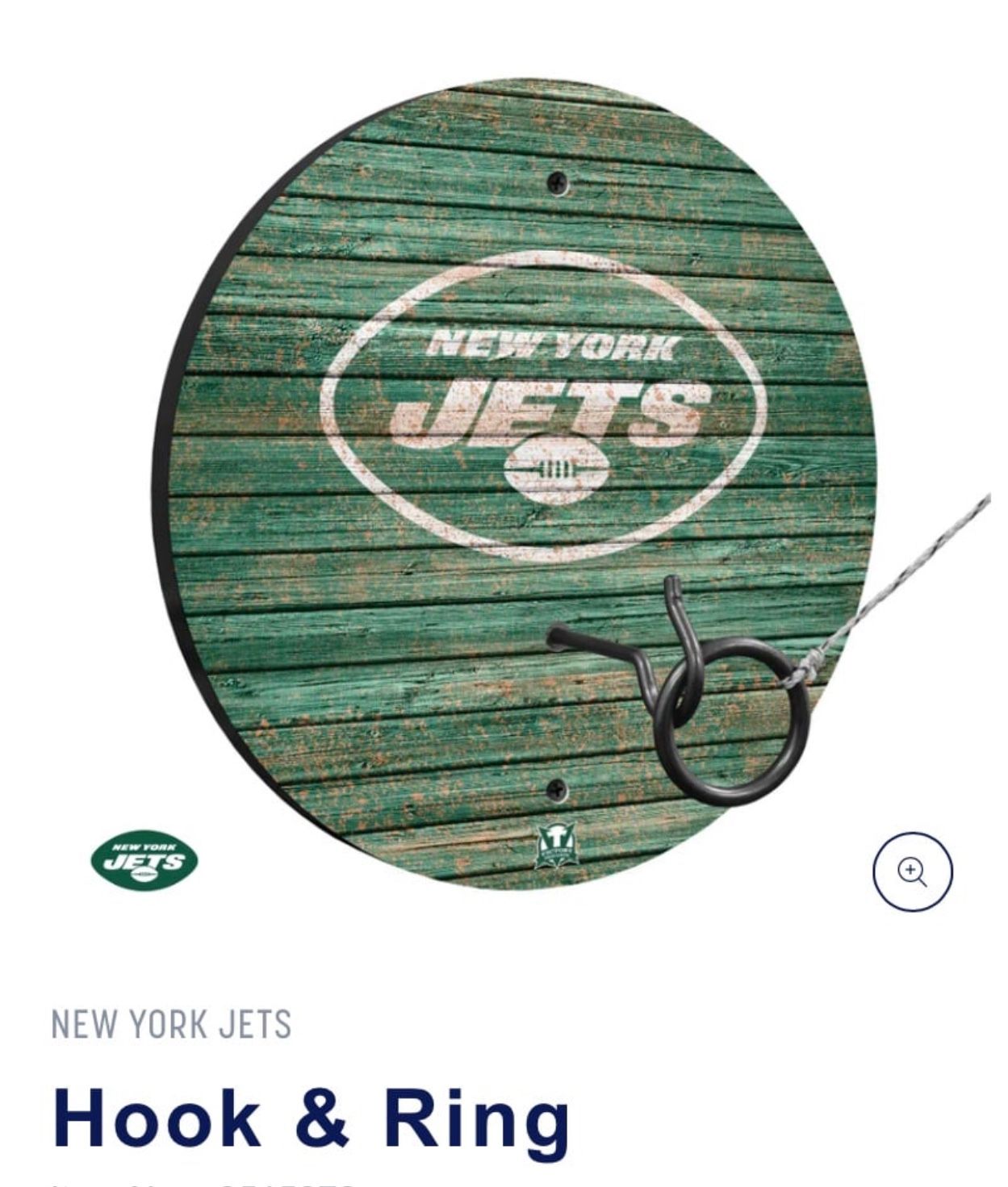 Victory Tailgate —Jets NEW in Box Hook & Ring Toss Game