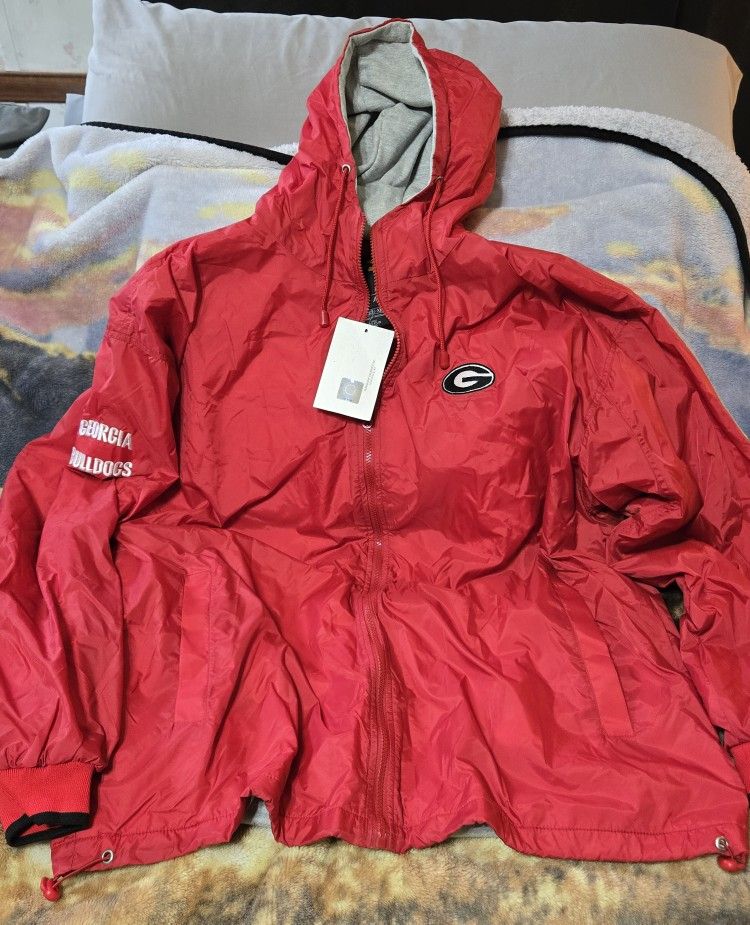 Brand New Georgia Bulldogs Windbreaker Jacket