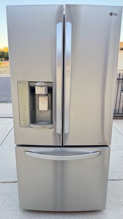 REFRIGERATOR LG 33 WIDE STAINLESS STEEL