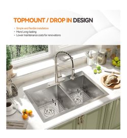 Stainless Steel Farmhouse Sink New Still In Box!