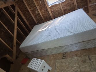 Full size box and 10" memory foam mattress
