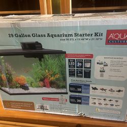 29 Gallon Glass Aquarium Starter Kit 