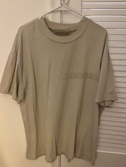 Fear Of God Essentials Beige Oversized Tee Shirt Men’s 