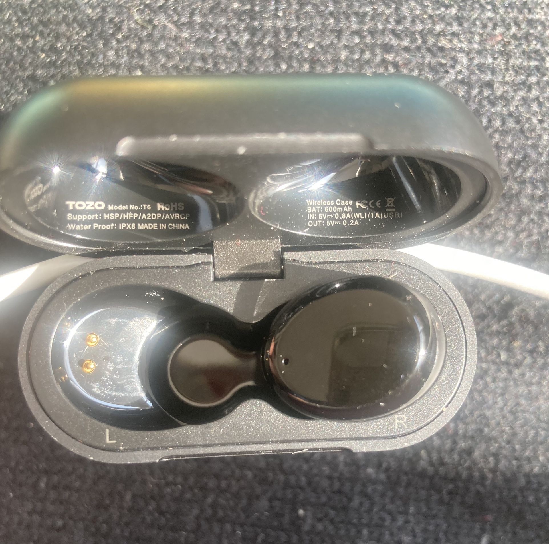 TOZO T6 True Wireless Earbuds Bluetooth 5.3 Headphones Touch Control with Wireless Charging Case IPX8 Waterproof Stereo Earphones in-Ear Built-in Mic