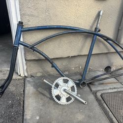 26” Vintage Cruiser Frame, Fork,Sprocket (Project Bike)