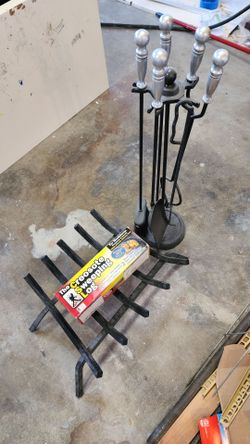 Fireplace tool set 30" tall