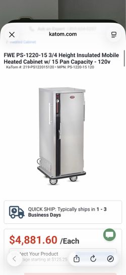 FWE ETC-1826-28HD Heated Holding Transport Cabinet