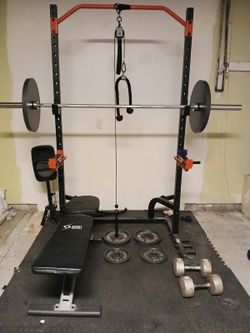 Squat Rack And Weights
