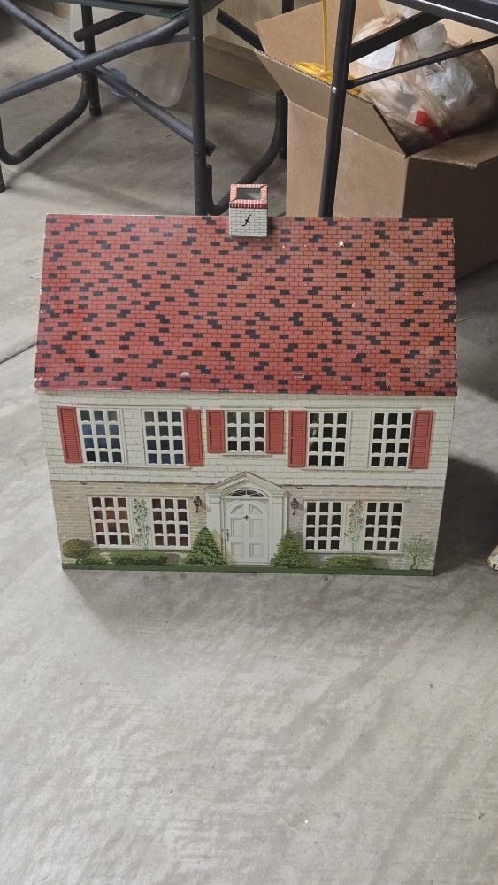 Antique Metal Dollhouse 