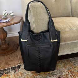 Buttery Soft Clarks Black Pebbled Leather Tote