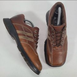 Bed Stu Y2K Brown Leather Square Toe Lace Up Loafers Men Size 9