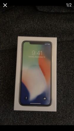 Brand new in box iPhone x 256 gb