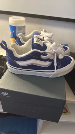 Vans Kids' Blue and White Trainers