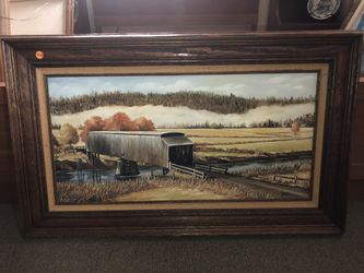 37”x23” frame with oil painting