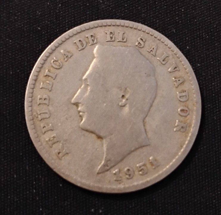 1951 El Salvador Vintage Coin