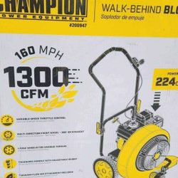 Brand New Factory Sealed Walk Behind Leaf Blower