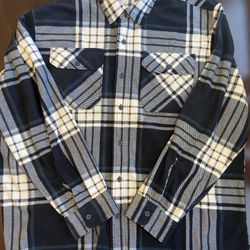 Vintage Wrangler Authentic Mens Flannel Shirt Sz XL