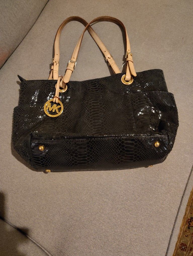 $30 Michael Kors  Patent Embossed Python Jet Set Tote