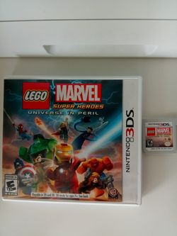 Nintendo Lego marvel 3DS game cartdrige with case