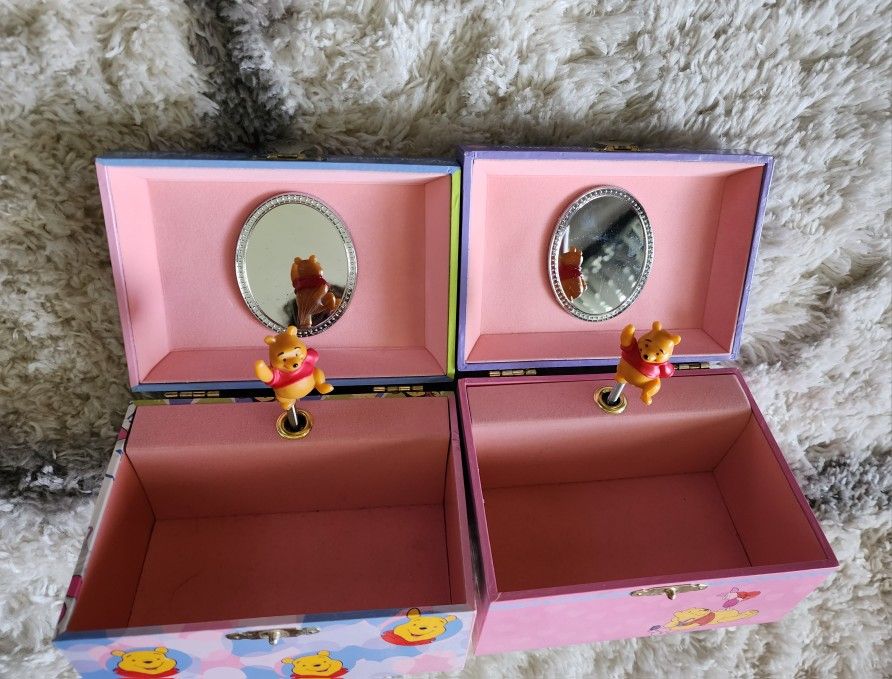 Winnie The Pooh Musical Jewelry Boxes