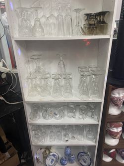 Crystal Wine Glasses And Beer Mugs