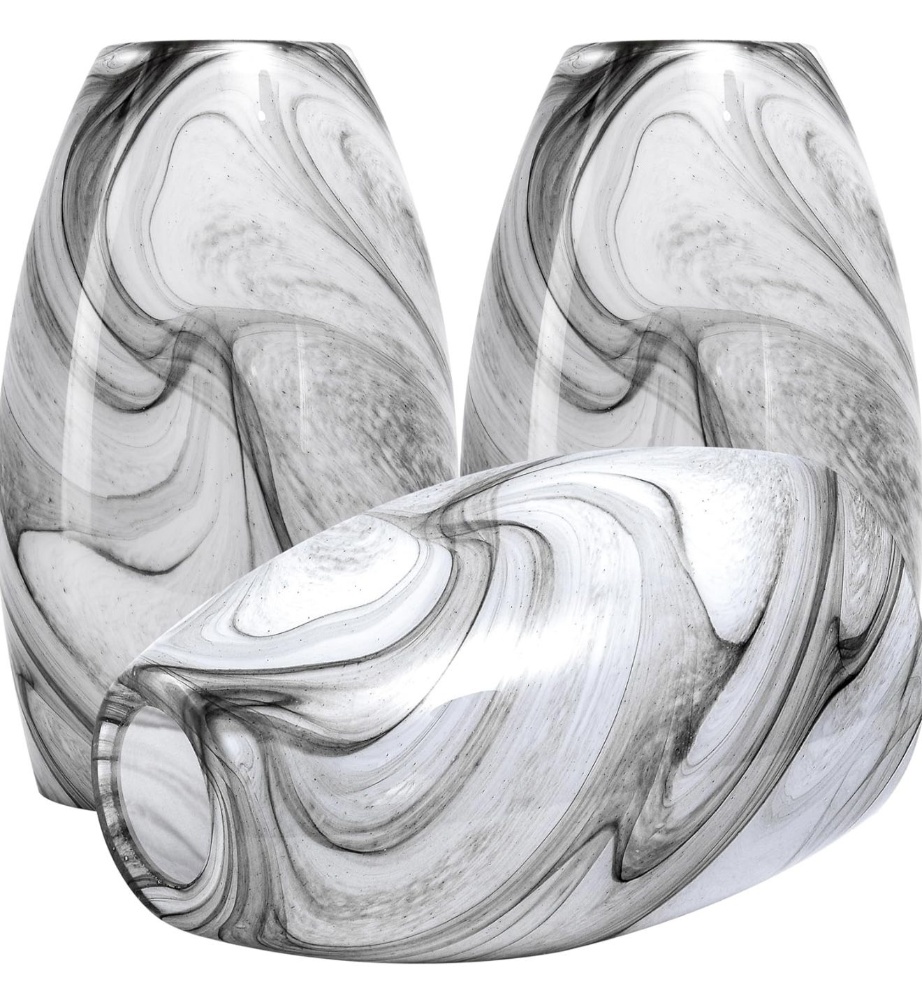 3 Pack Glass Lamp Shades 