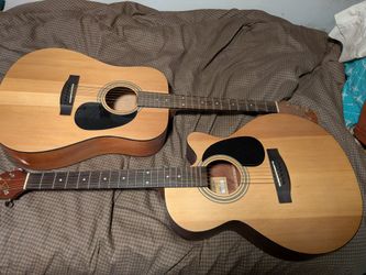 Two Jasmine Guitars, Sold As Pair