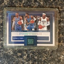2017-18 Panini Status Factions Card #17 ⭐️ RUSSELL WESTBROOK ⭐️ PAUL GEORGE ⭐️ CARMELO ANTHONY / LA LAKERS/ LA CLIPPERS