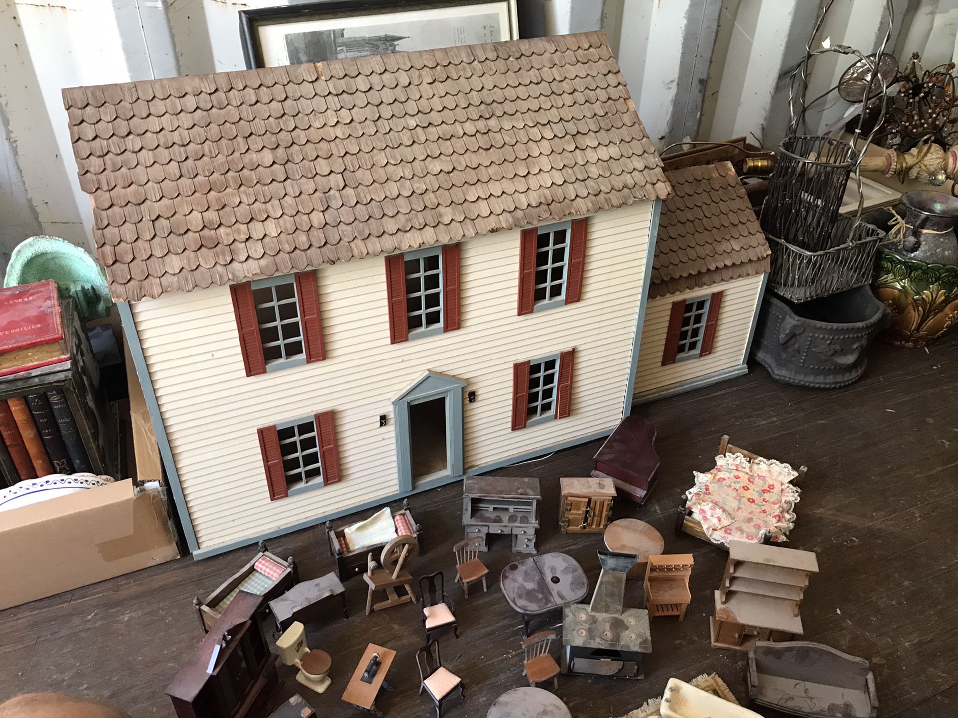 Antique Real Wood Doll House