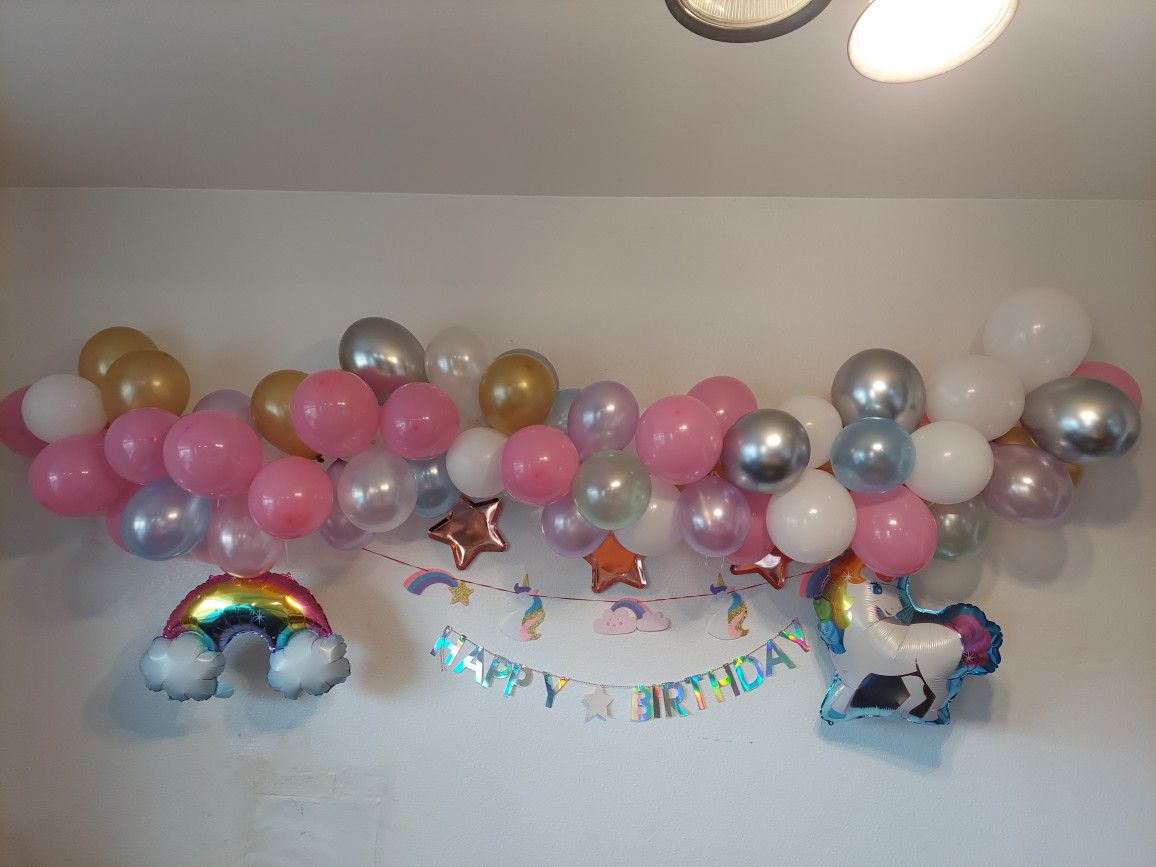 Unicorn Theme Birthday Decorations 