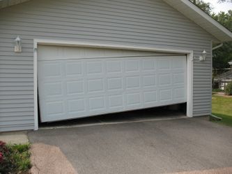 Broken garage door